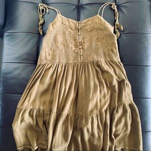 Topshop Strapped Embroidery Dress